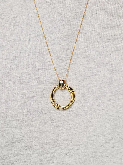 Gold Pendant Necklace - Penny