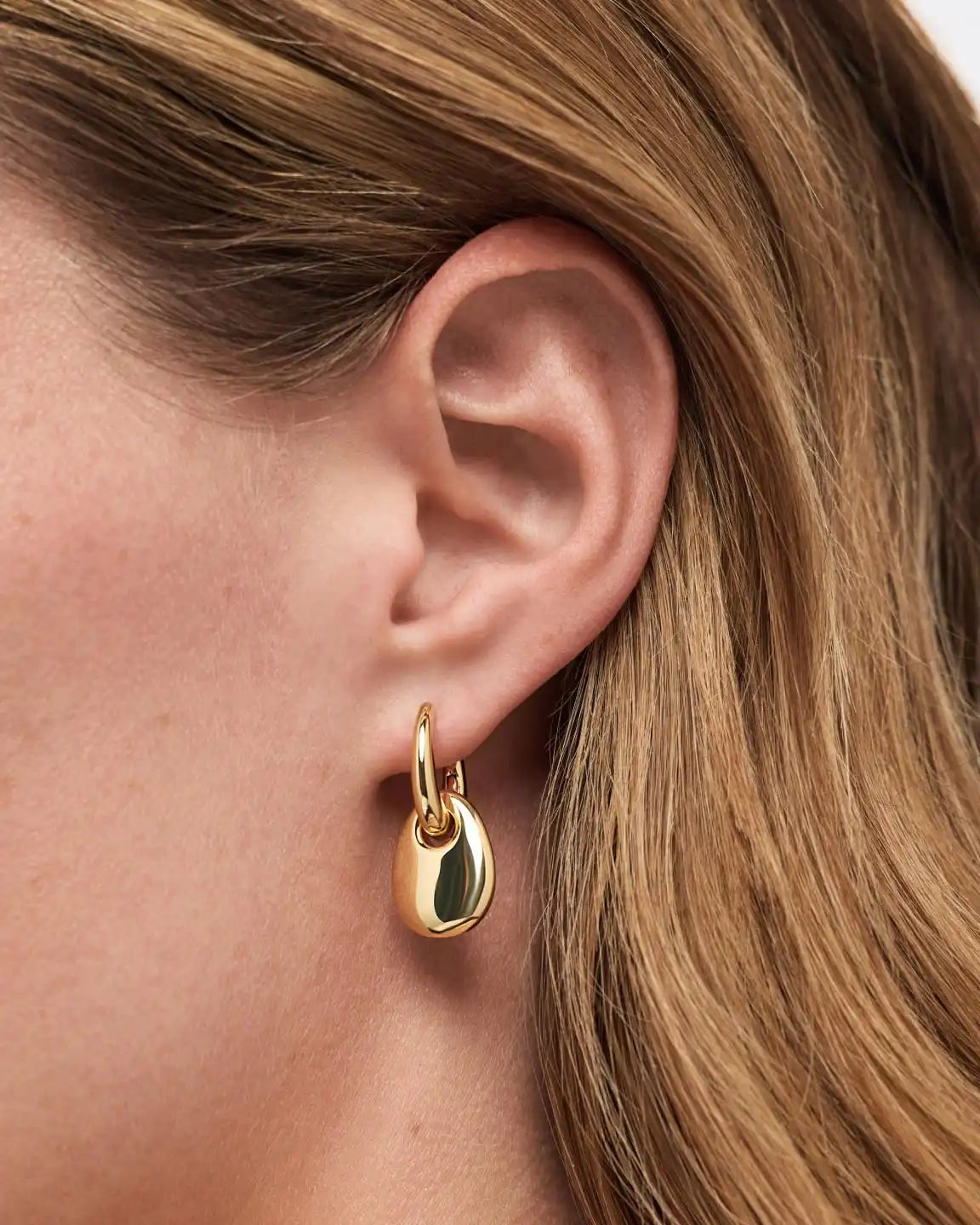 Gold Drop Earrings - Kayla