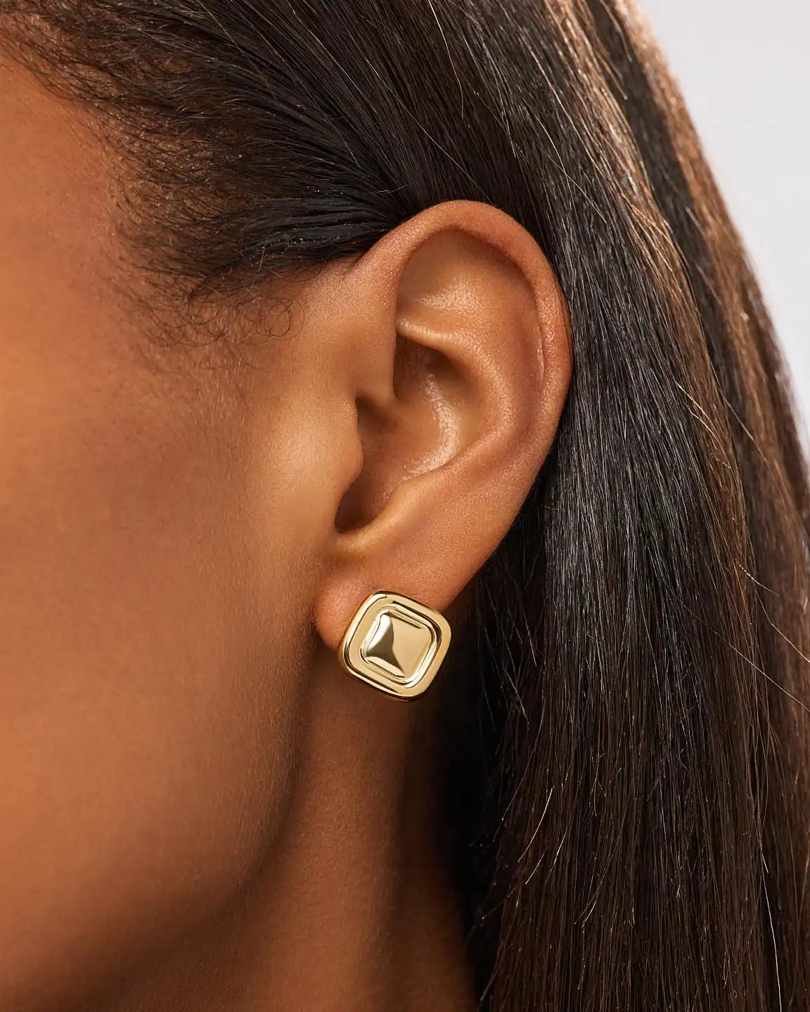 Stud Earrings - Clara Studs Two Tone