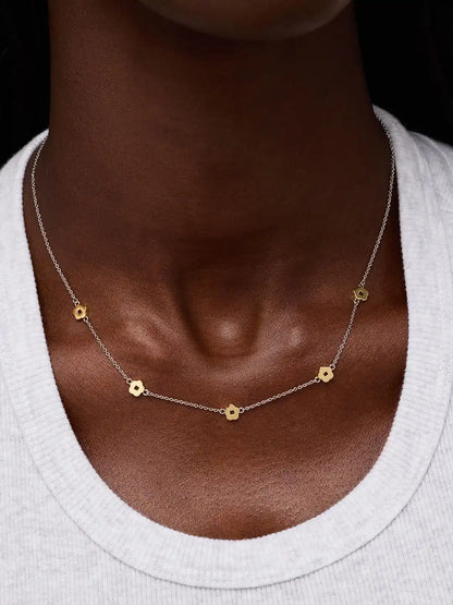 Flower Station Necklace - Rowena Necklace