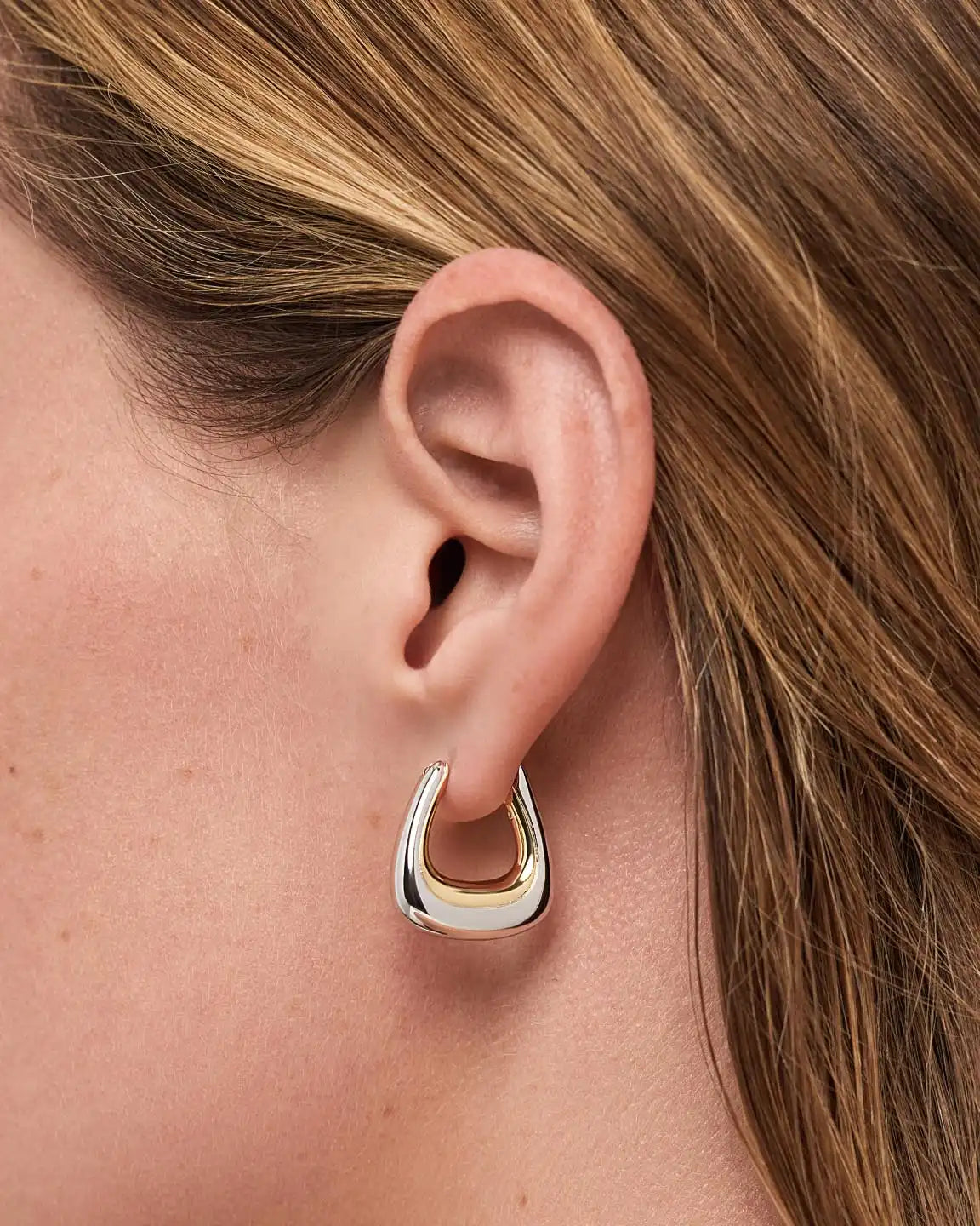 Statement Earrings - Dakota Marble Blue