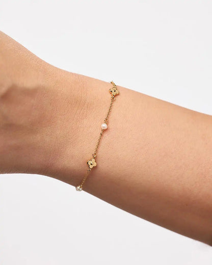 Flower Bracelet - Hannah Bracelet Rose Quartz