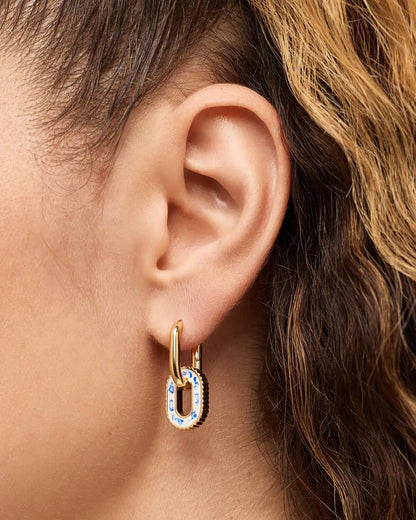 Double Hoop Earrings - Ash Double