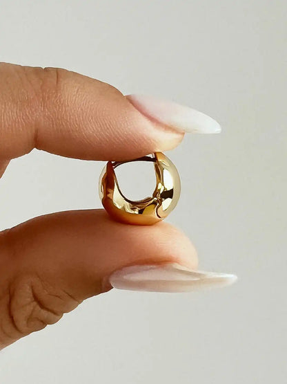 Statement Earrings - Mini Abby Marble Blue