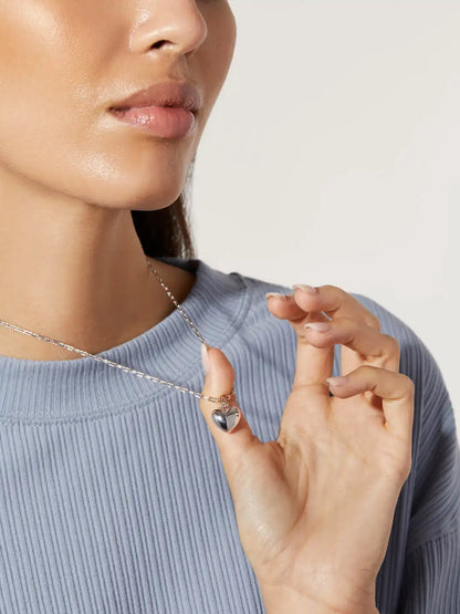 Puffed Heart Necklace - Lev