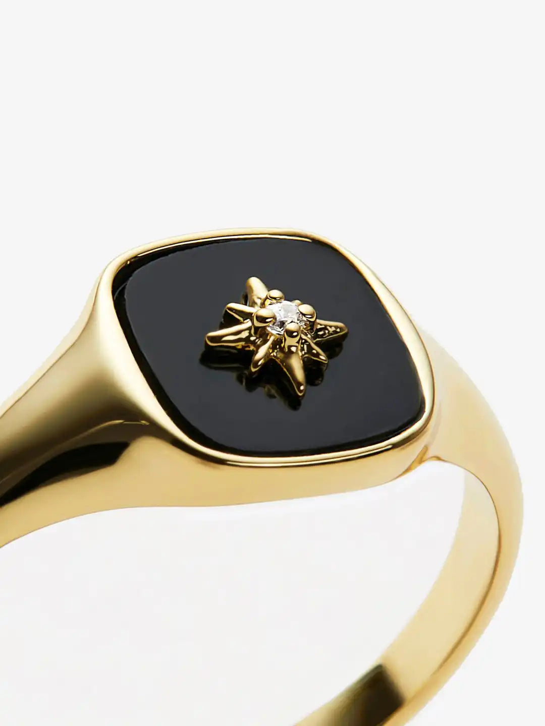Gold Signet Ring - Amara Mother of Pearl