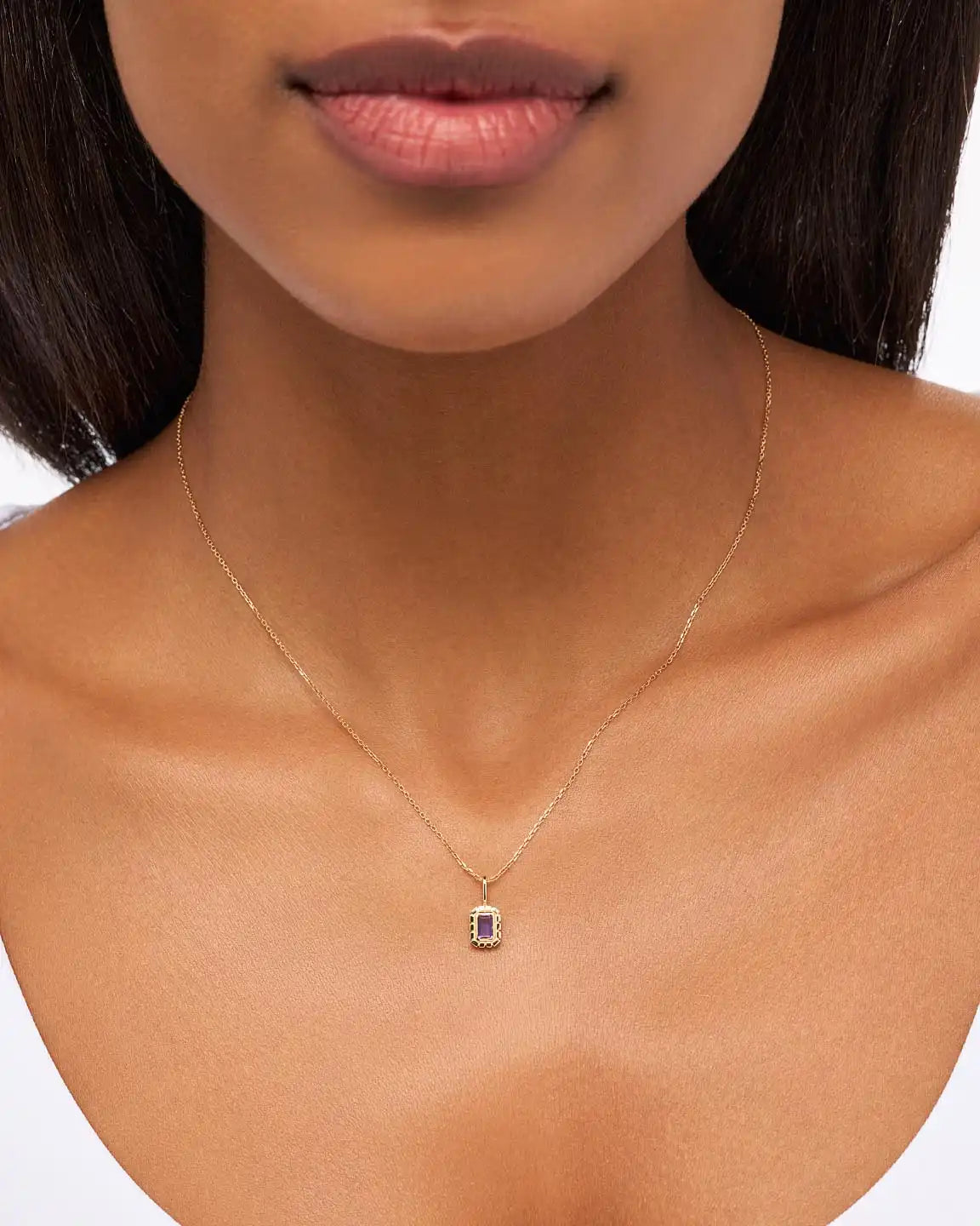 Solid Yellow Gold - Green Sapphire Heirloom Charm