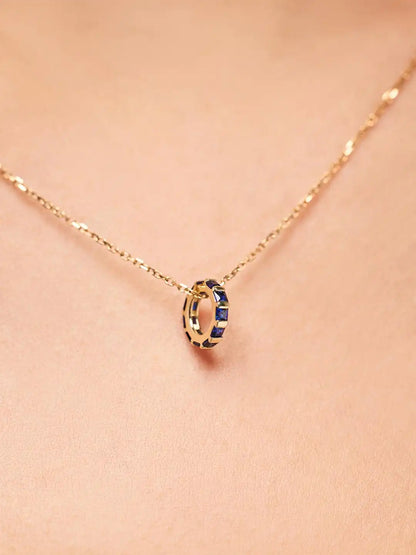 Solid Yellow Gold - Diamond Zeno Charm
