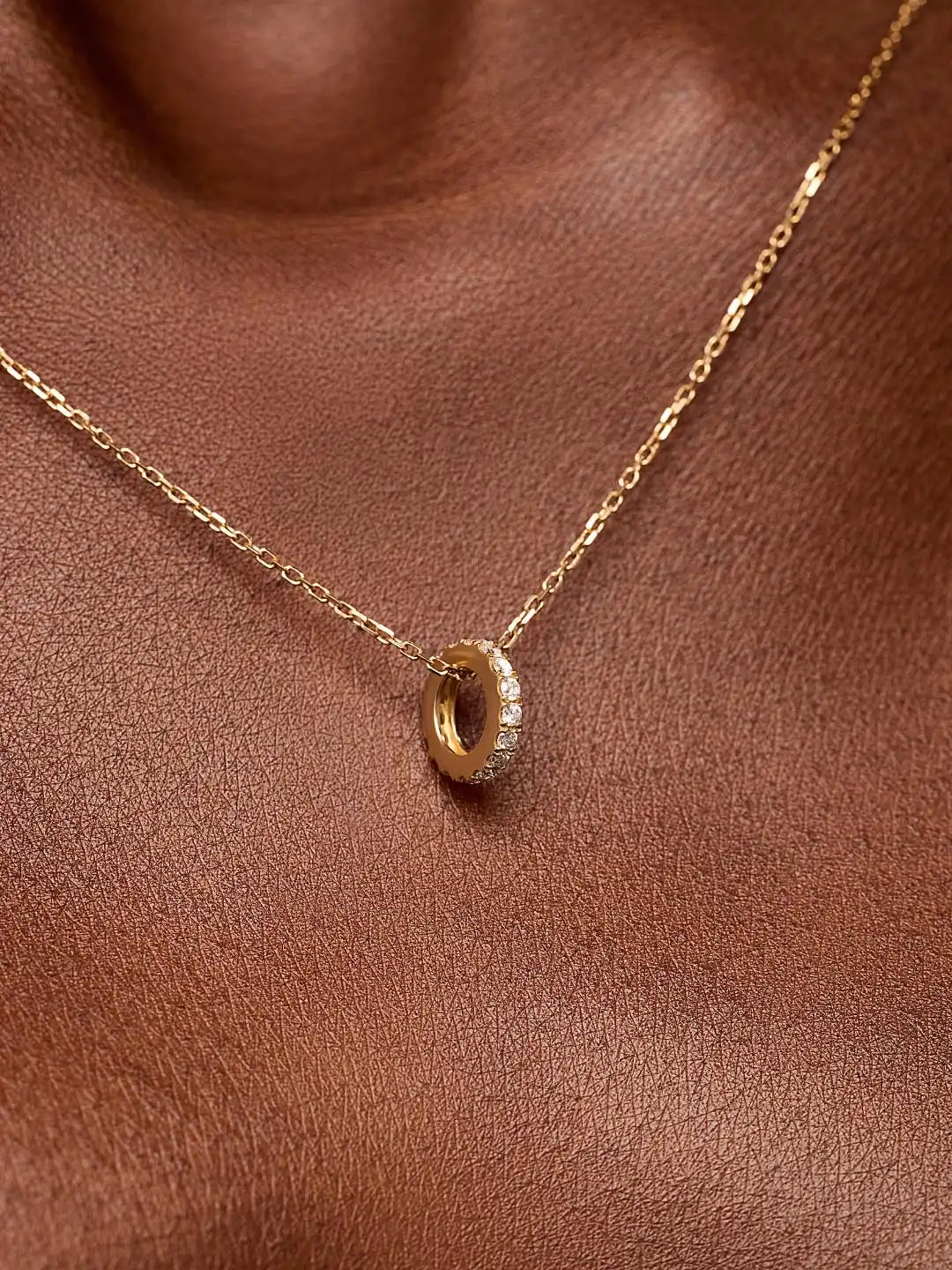 Solid Yellow Gold - Diamond Aurora Necklace