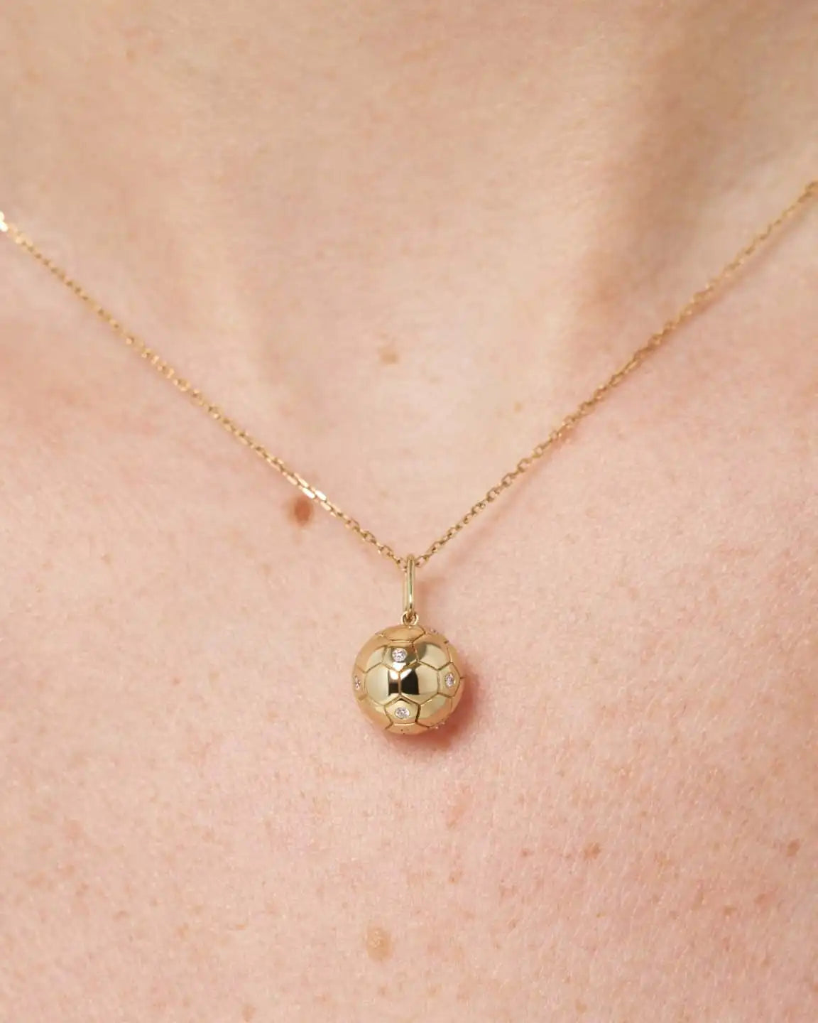 Solid Yellow Gold - Ballon d'Or Charm
