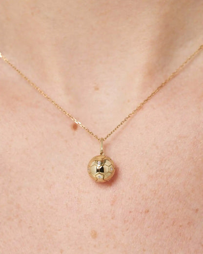 Solid Yellow Gold - Ballon d'Or Charm