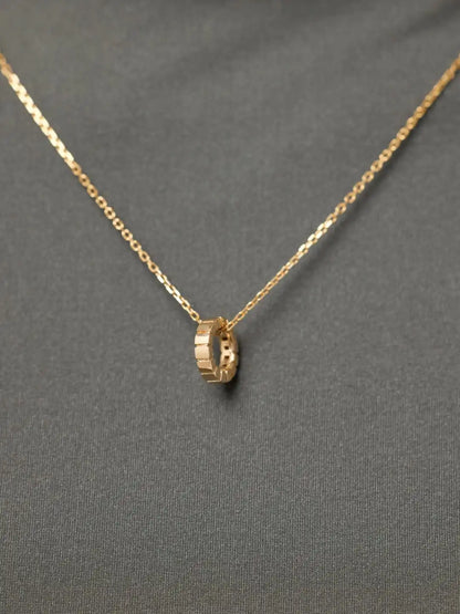 Solid Yellow Gold - Orbit Charm