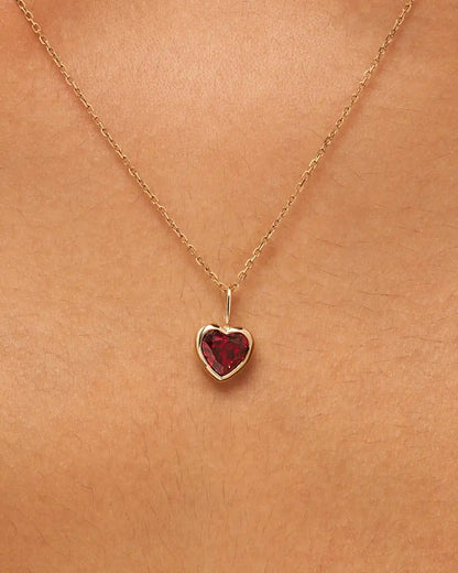 Solid Yellow Gold - Heirloom Heart Charm