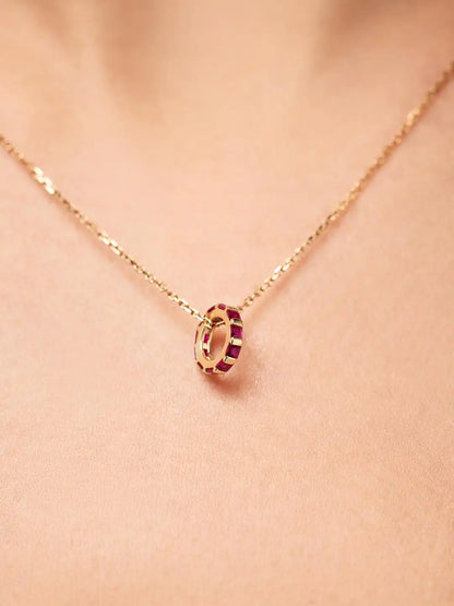 Solid Yellow Gold - Diamond Zeno Charm