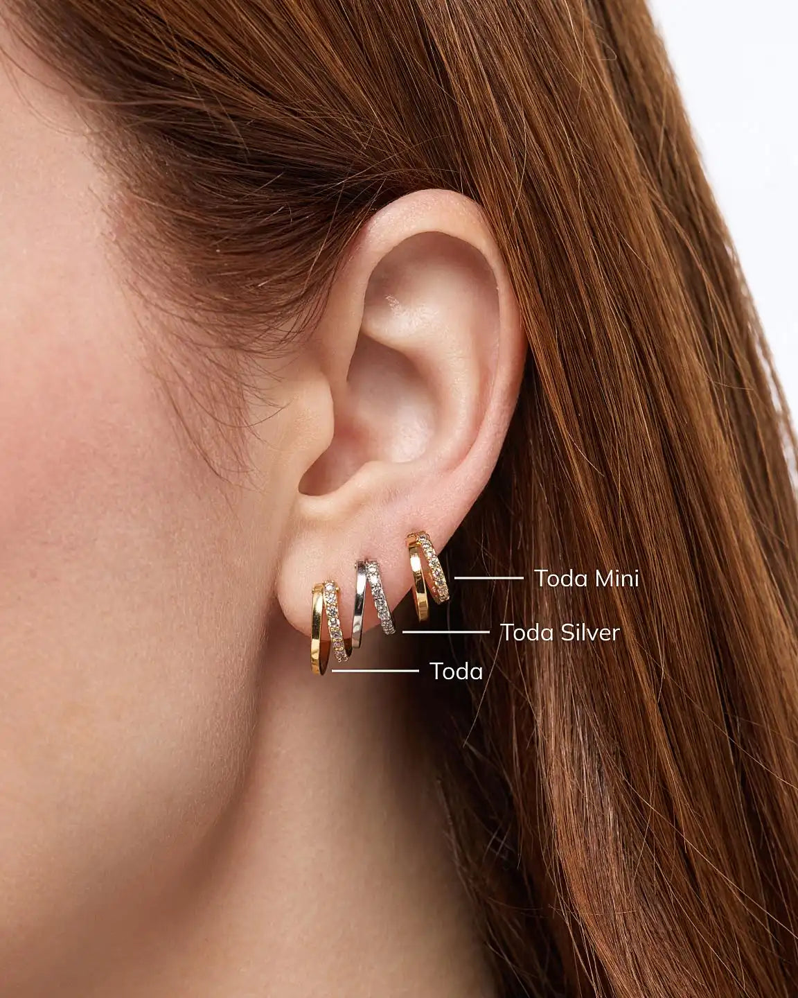 Double Hoop Earrings - Toda