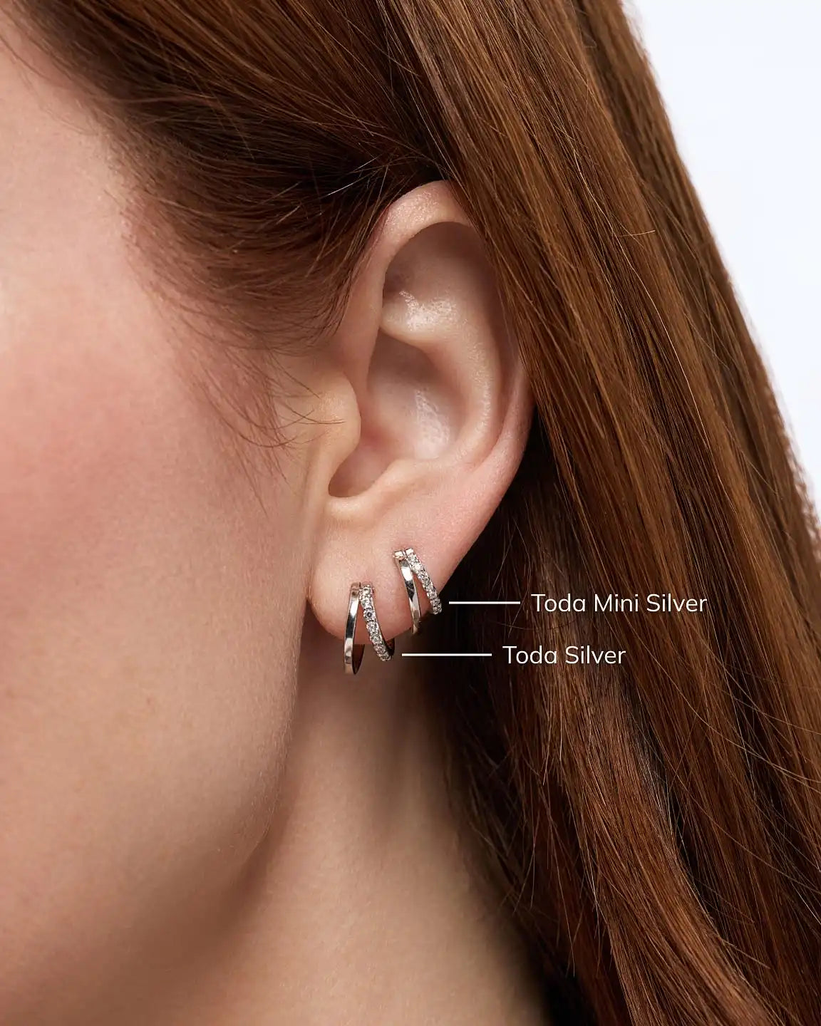 Double Hoop Earrings - Toda Mini