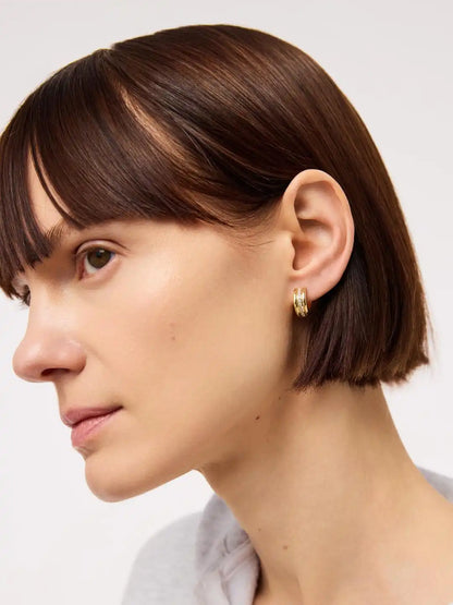 Huggie Hoop Earrings - Asher