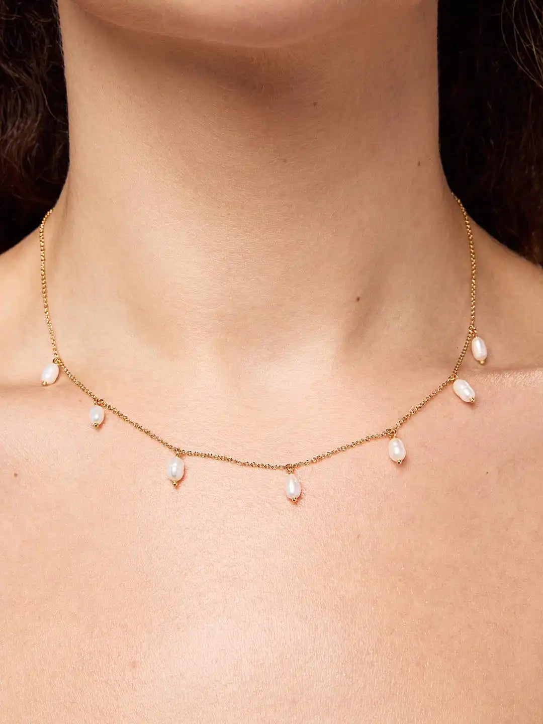 Gold Pearl Necklace - Loki