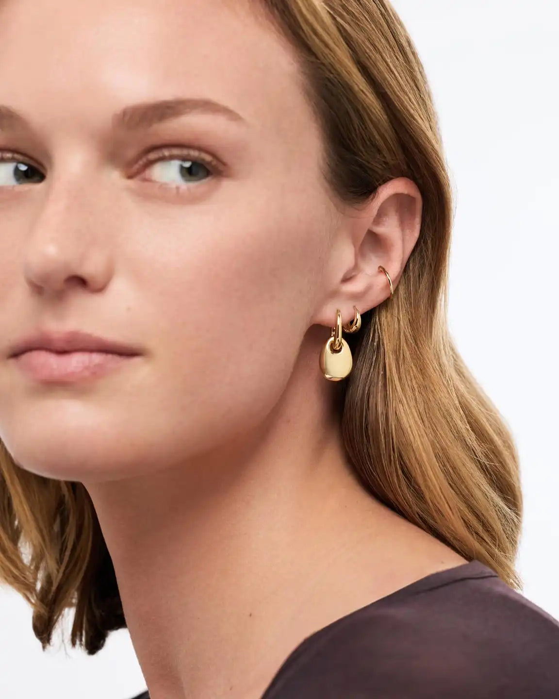 Gold Drop Earrings - Kayla