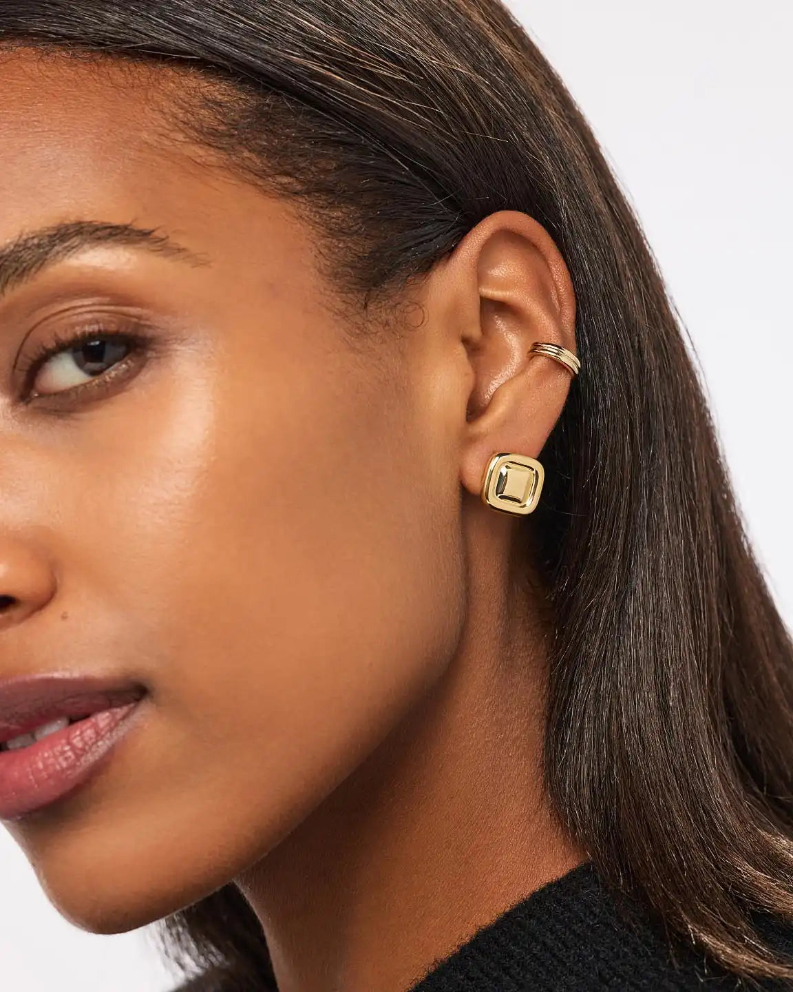 Stud Earrings - Clara Studs Two Tone
