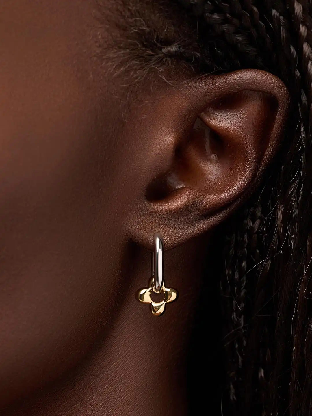 Flower Earrings - Cassia Hoops