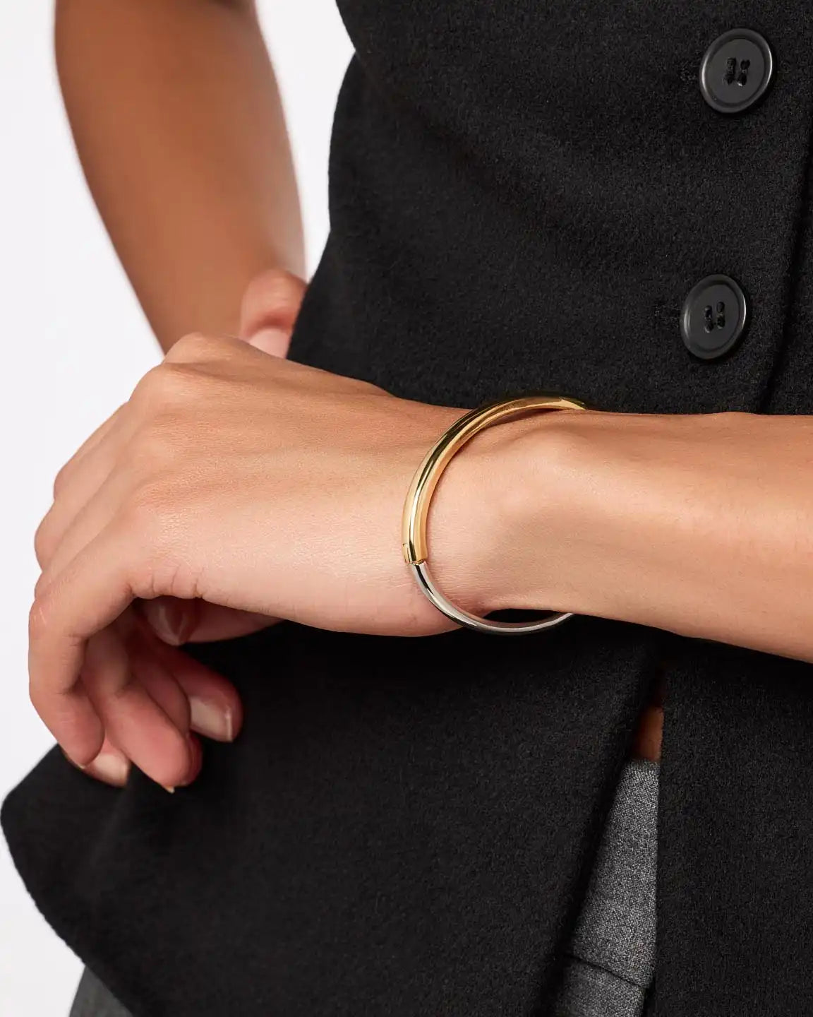 Gold Bangle Bracelet - Brynley