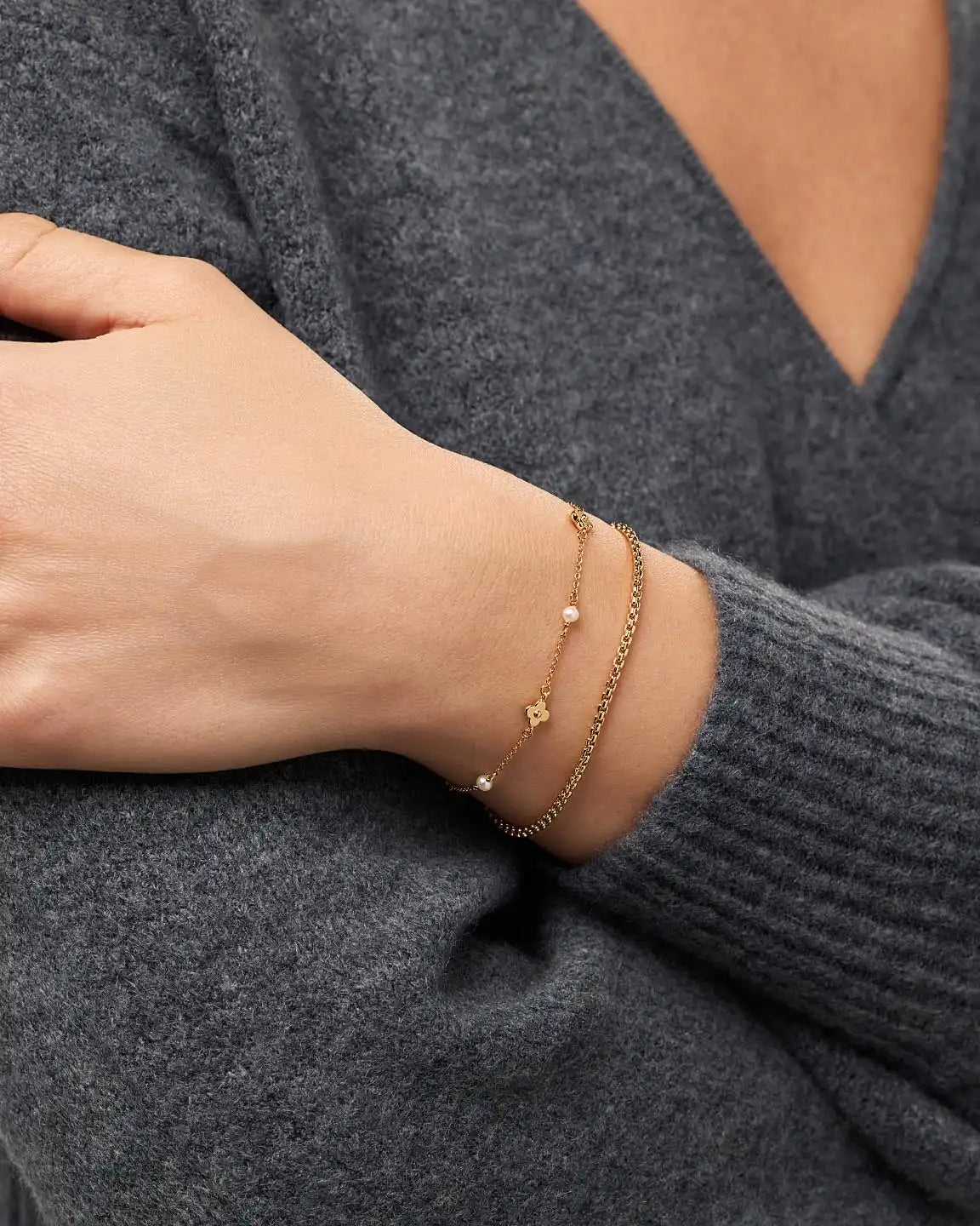 Flower Bracelet - Hannah Bracelet Rose Quartz