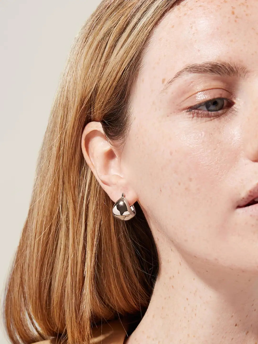 Statement Earrings - Mini Abby Marble Blue