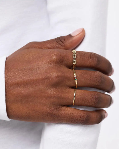 Birthstone Jewelry - 3 Stone Birthstone Ring
