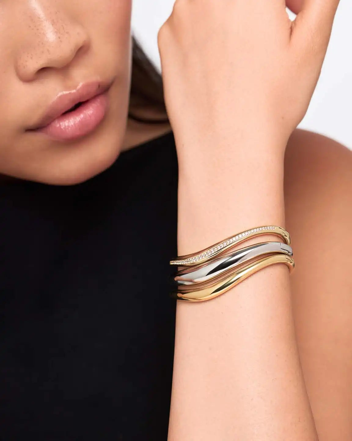Gold Bangle Bracelet - Talia