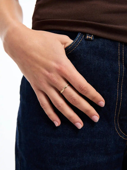 Solid Yellow Gold - Diamond Elevate Ring