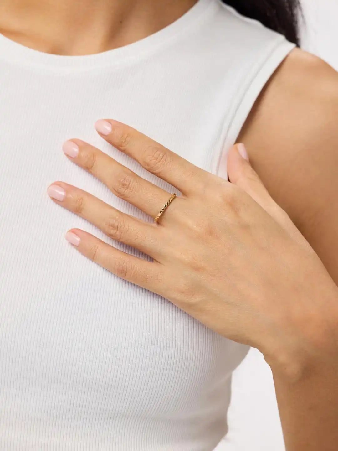 Solid Yellow Gold - Circles Ring