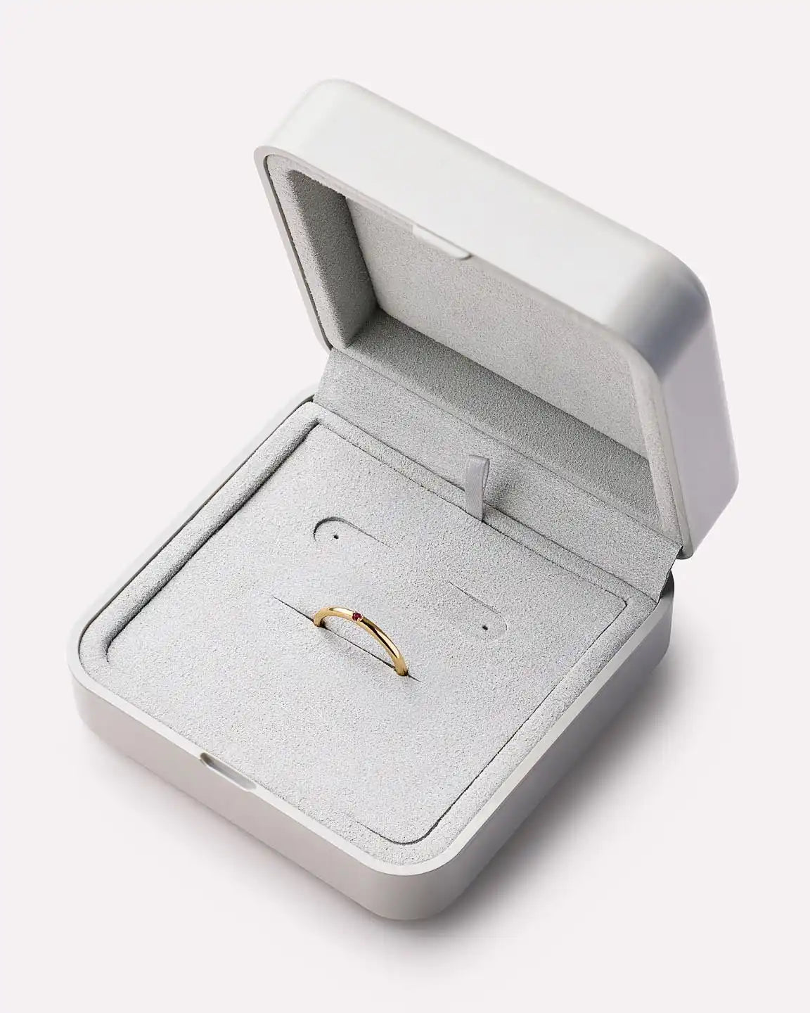 Solid Yellow Gold - Solo Birthstone Ring
