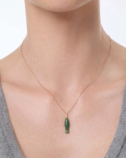 Solid Yellow Gold - Gold Fish Charm