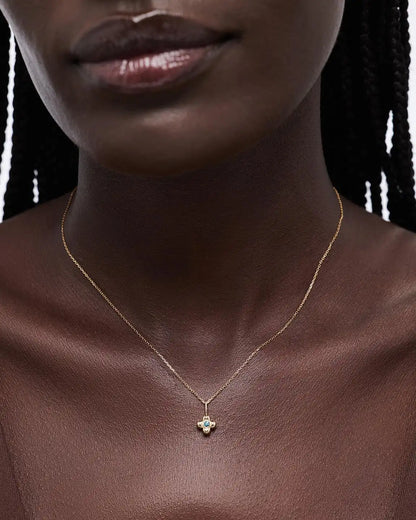 Solid Yellow Gold - Pearl Mini Liora Charm