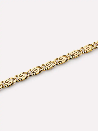 Gold Chain Bracelet - Navy Bracelet