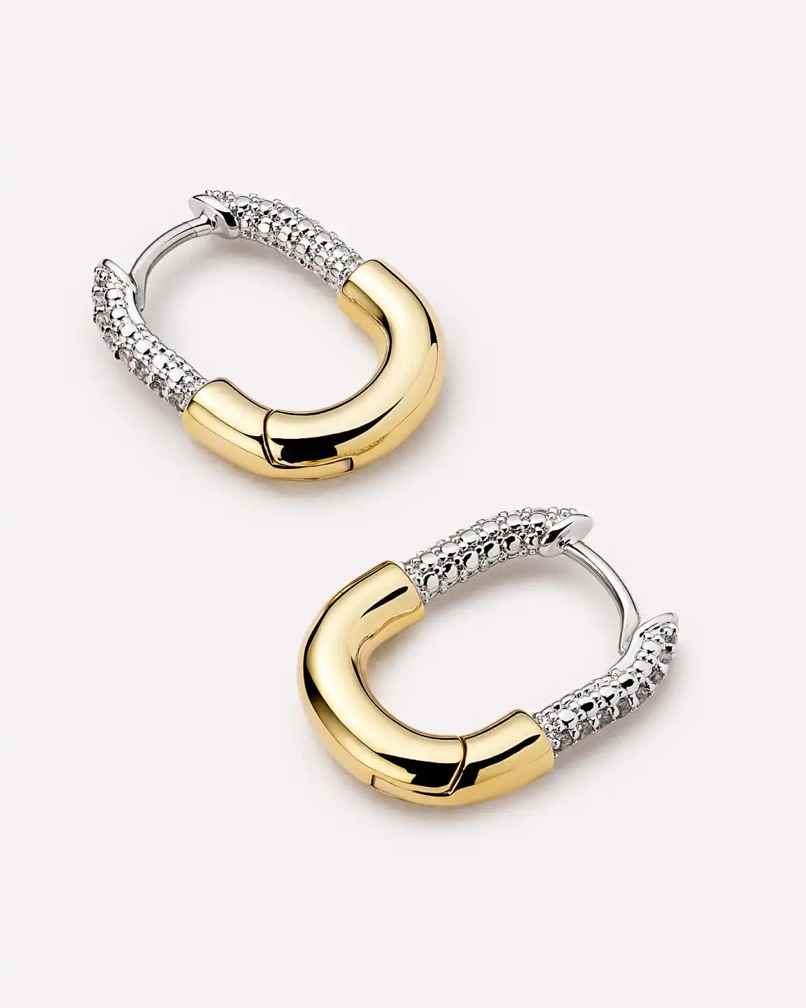 Gold Hoops - Brynley Hoops Two Tone