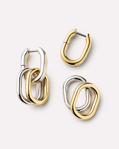 Double Hoop Earrings - Ash Double