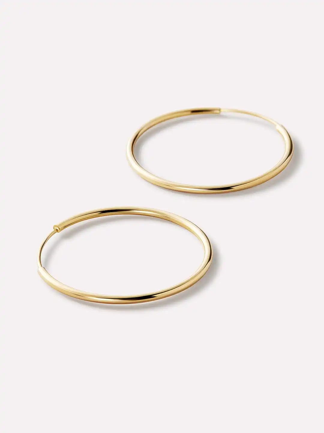 Small Gold Hoop Earrings - Gold Slim Hoops Large