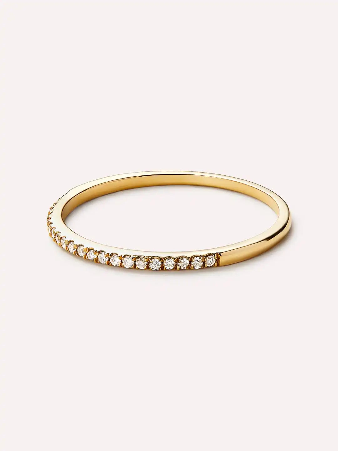 Gold Band Ring - Gold Diamond Eternity Ring