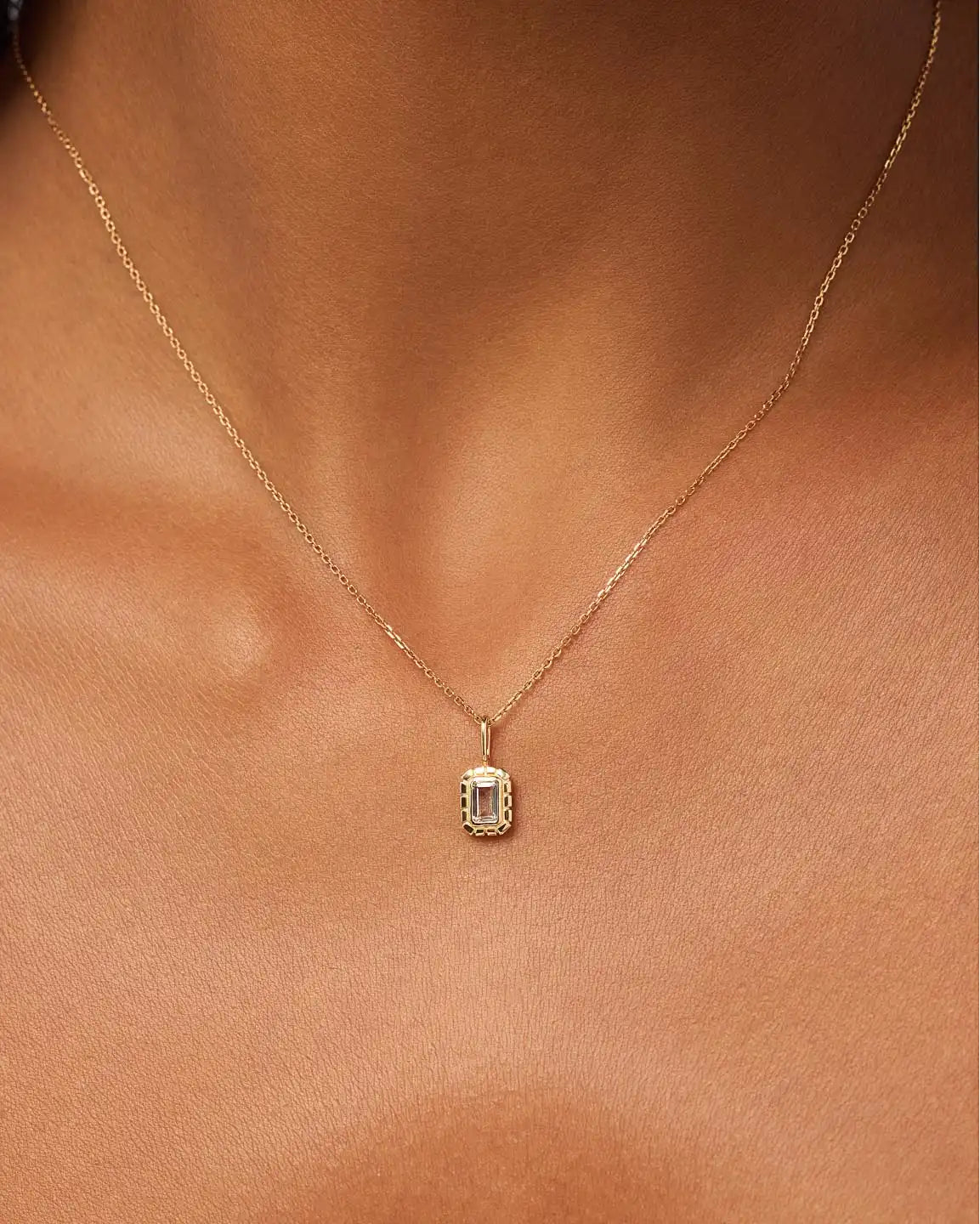 Solid Yellow Gold - Green Sapphire Heirloom Charm