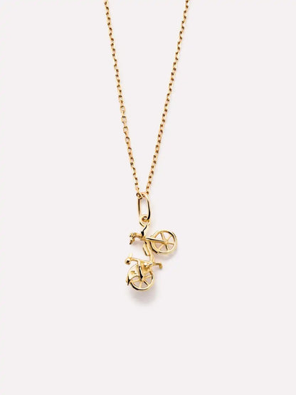 Solid Yellow Gold - Bike Charm