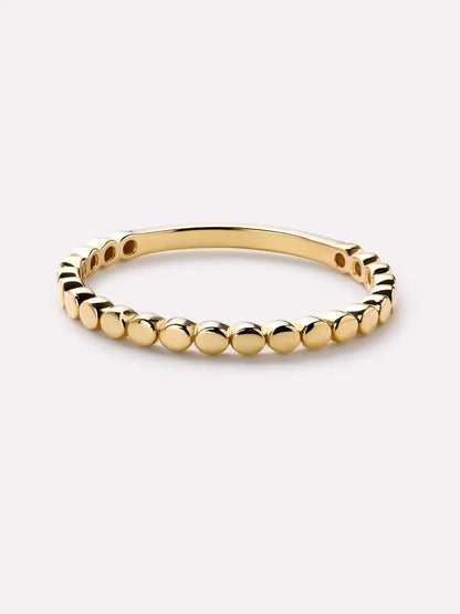 Solid Yellow Gold - Circles Ring