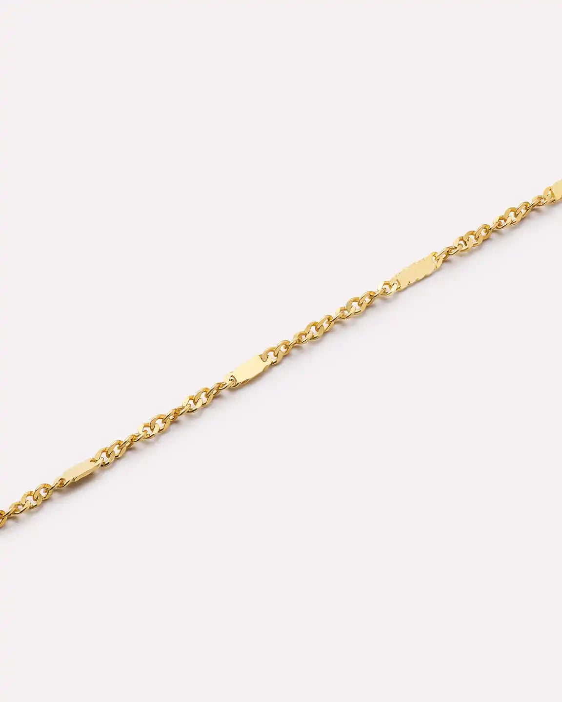Solid Yellow Gold - Singapore Chain Bracelet