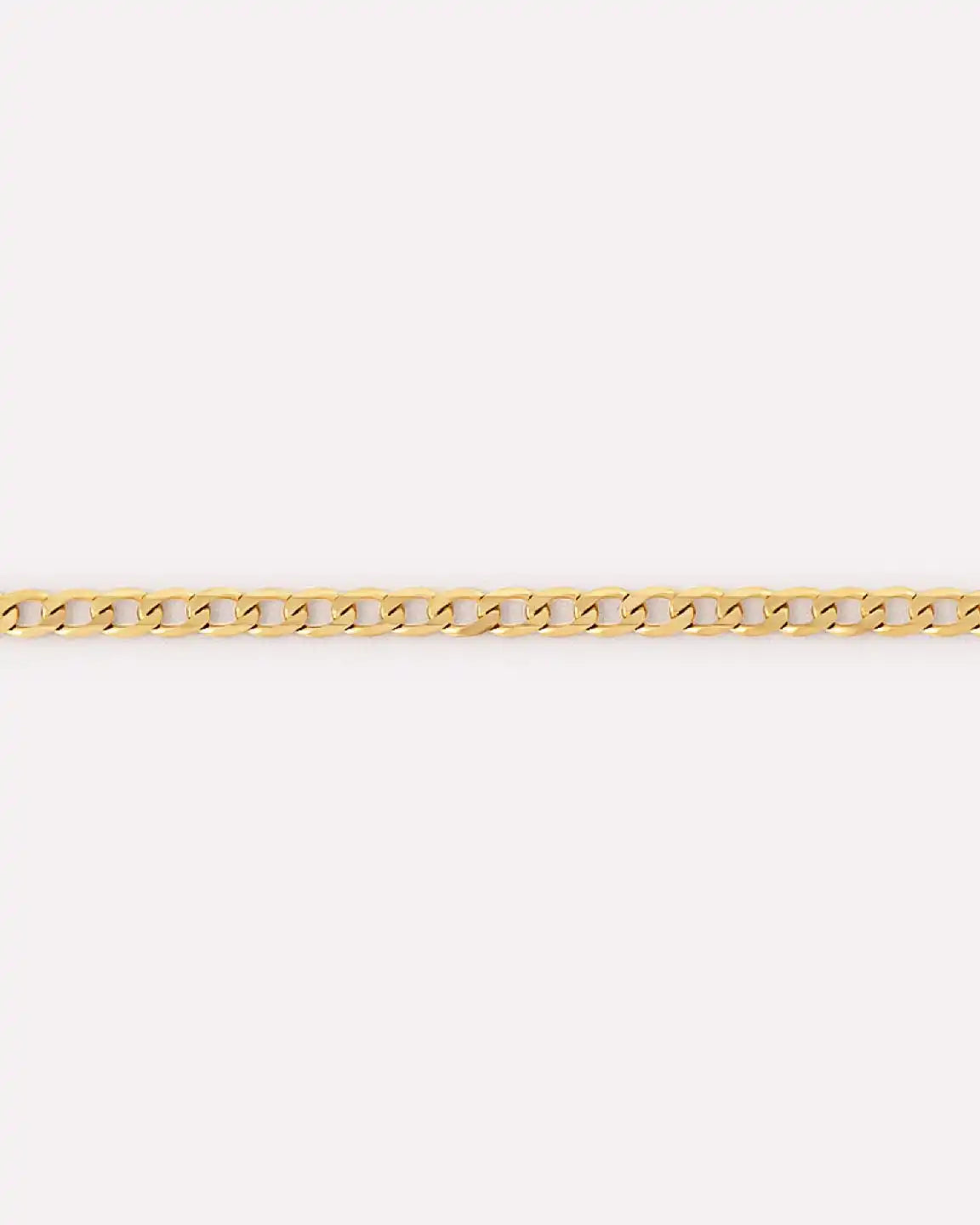 Solid Yellow Gold - Mini Curb Chain Bracelet