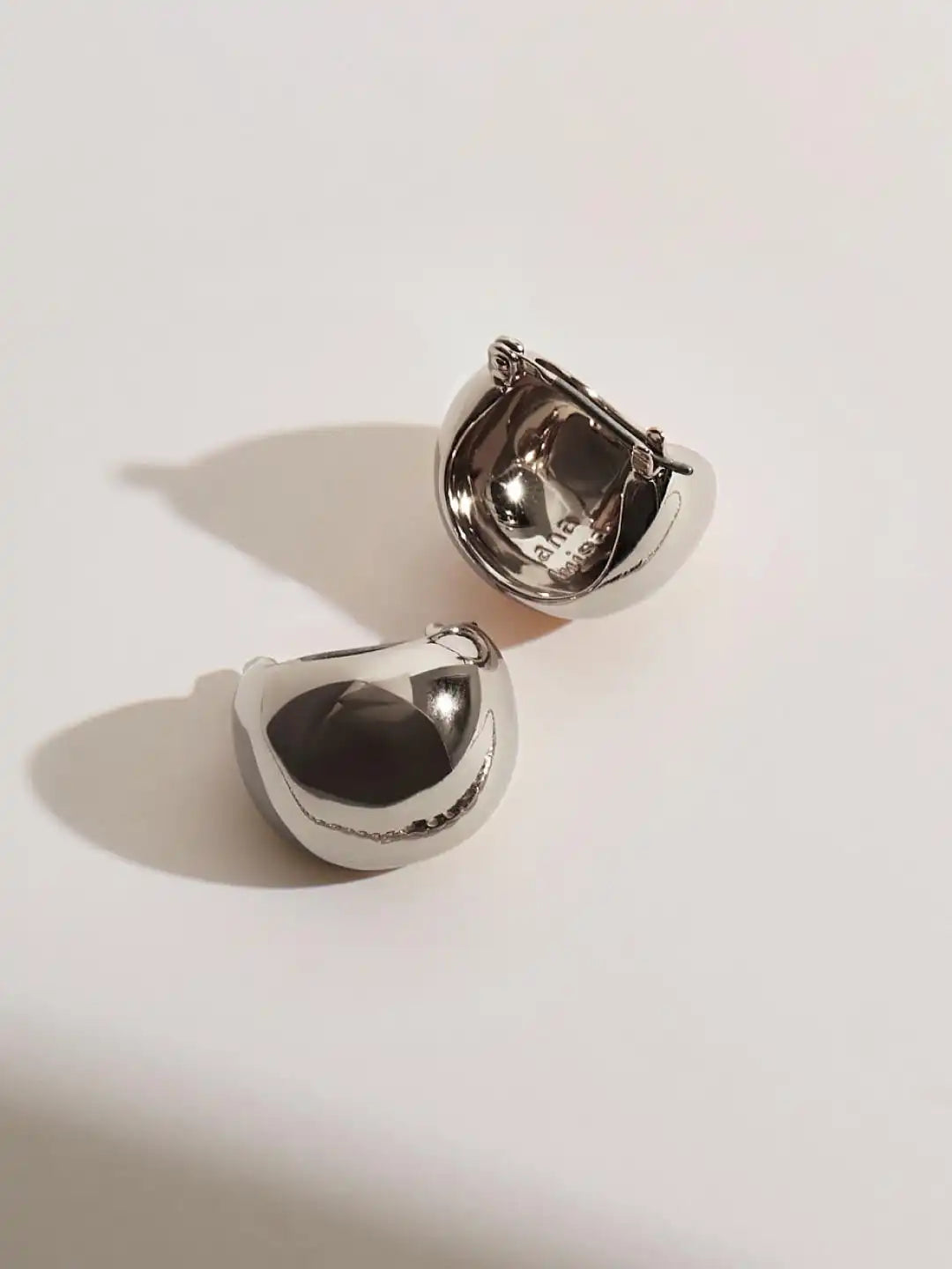 Statement Earrings - Mini Abby Marble Blue