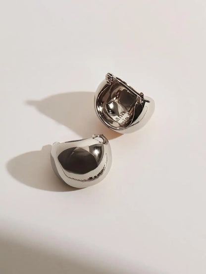 Statement Earrings - Mini Abby Marble Blue