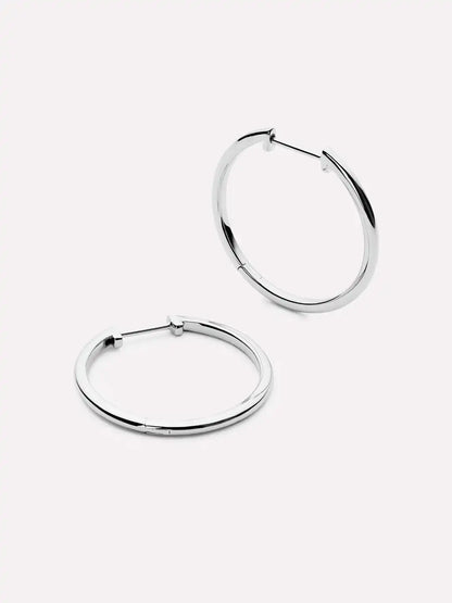 Medium Slim Endless Hoops - Lo Medium