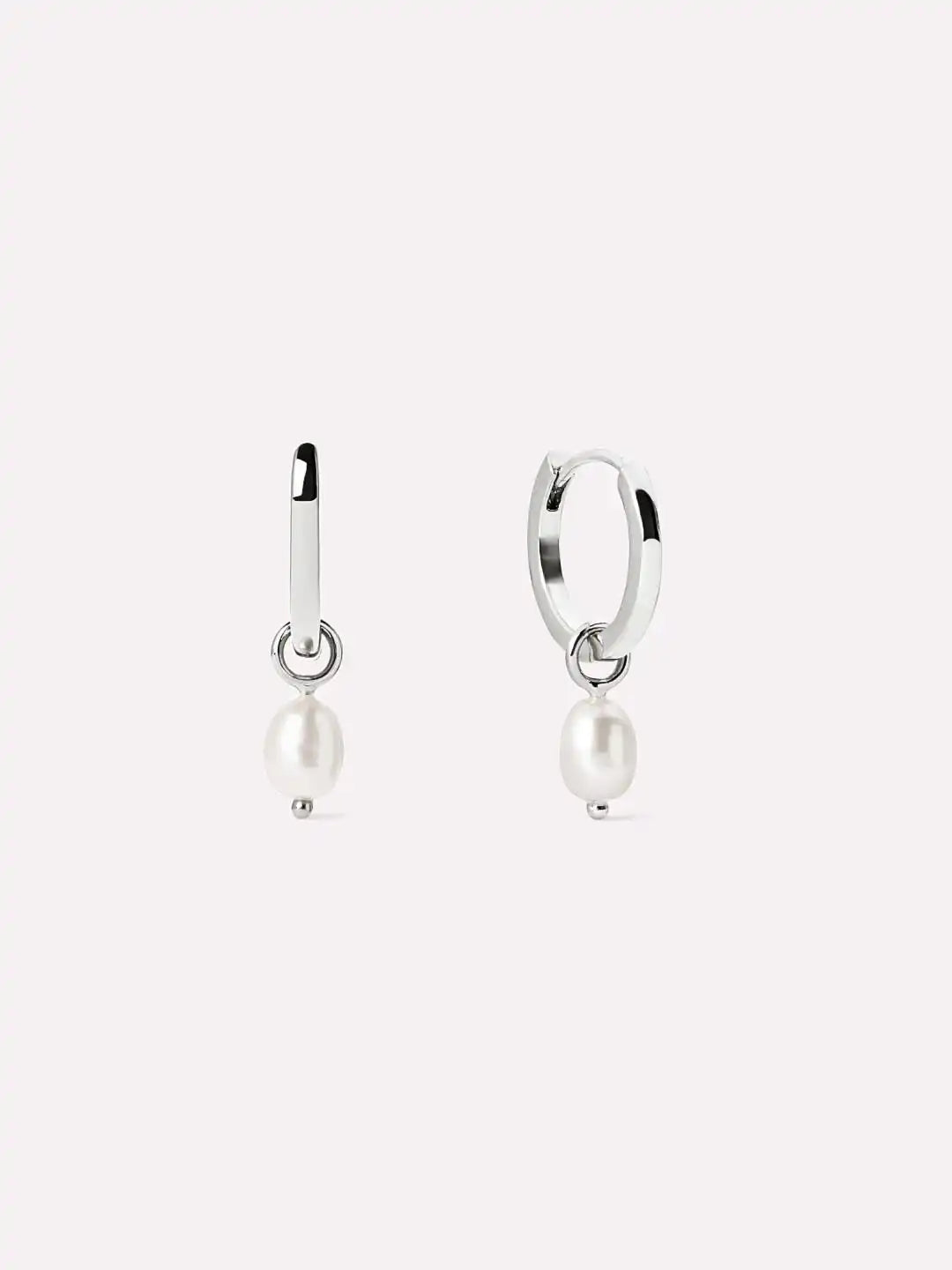 Pearl Huggie Hoops - Frida