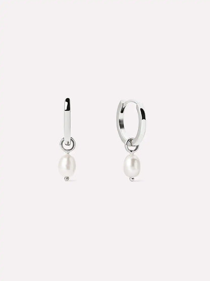 Pearl Huggie Hoops - Frida